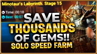 20 SEC RATHALOS SOLO SPEED FARM A MUST USE For Minotaur 15 Raid Shadow Legends [upl. by Blalock310]