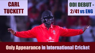 CARL TUCKETT  ODI DEBUT  241  Queens Park Oval  5th ODI  ENGLAND tour of WEST INDIES 1998 [upl. by Arrakat]