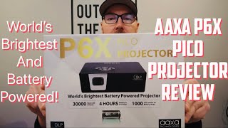 AAXA P6X Pico Projector Review  Worlds Brightest Battery Powered Projector [upl. by Okiram]