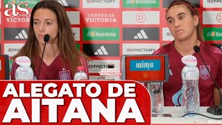 AITANA y SU RESPUESTA MOMENTO HISTÓRICO del FÚTBOL FEMENINO ESPAÑOL  MARIONA CALDENTEY  ÁREA F [upl. by Nyrad]