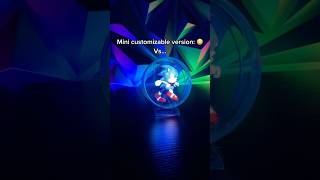 Mini VS big customizable fan 🤩🤯 led anime hologram ledlights shorts [upl. by Suoirrad]