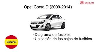 Diagrama de fusibles Opel Corsa D 20092014 [upl. by Hajed]