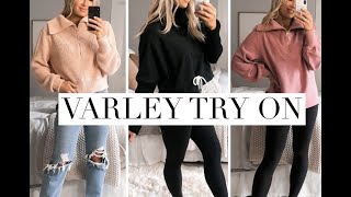 Cozy Fall Sweater Try On  Varley Haul [upl. by Burgess259]