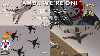 AeroFiesta July DAY 2 Ft Vrcba Patriots Jet Team And Vrchat Thunderbirds [upl. by Enirual]