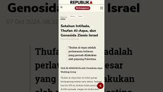 Setahun Intifada Thufan AlAqsa dan Genosida Zionis Israel [upl. by Hulbig]