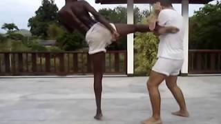 Muay Thai Sangha Training  10 Different Ways to Deal With the Round Kick [upl. by Bordy499]