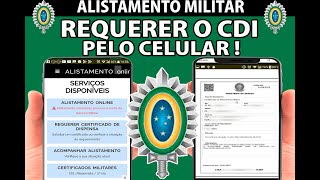 ALISTAMENTO MILITAR COMO REQUERER O CDICERT DE DISPENSA DE INCORPORAÇÃO PELO CELULAR alistamento [upl. by Monaco]