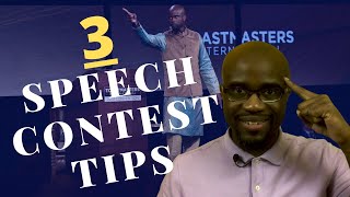 Toastmasters Speech Contest Tips  3 Tips That You Must Remember [upl. by Hamrah624]