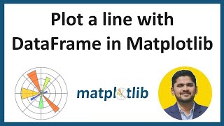 4 How to plot a line with DataFrame in Matplotlib  Python Matplotlib Tutorial  Amit Thinks [upl. by Llenaej]