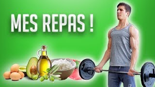 LALIMENTATION IDÉALE en Muscu  Ma Journée Détaillée [upl. by Kevina]