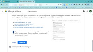 Cara Mengisi Info Pajak Google Adsense Amerika Serikat Terbaru 2024 Blogger Pemula [upl. by Benito]