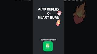 Acupressure points for acid reflux or heart burn acupressure shorts [upl. by Llehcam]