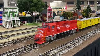 Northeast Large scale train show 2024 West Springfield Massachusetts [upl. by Eetnuahs661]