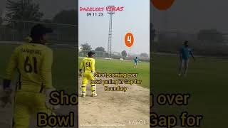 Dazzlers Vikas cricket cricketcap cricheroes sgcricket murthaldhaba sonipatnews bowlinggame [upl. by Akkimat]