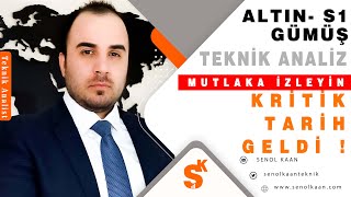 ALTIN VE GÜMÜŞ ANALİZİ KRİTİK TARİH GELDİ [upl. by Aiyotal915]