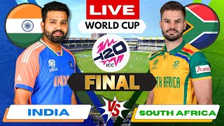 🔴 T20 WC 2024 Live IND vs SA Final  Live Score amp Commentary  INDIA vs South Africa Live Today [upl. by Sallyann935]