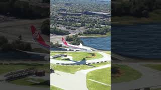 best landing cargolux boeing 747 at miami airport shortsvideo [upl. by Hatch]