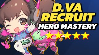 「Hero Mastery」 DVA RECRUIT HIGH SCORE 5 STARS Overwatch 2 Guide [upl. by Florrie]