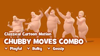 Chubby Moves Combo  Hand Key 3D Character Animation for iClone and ActorCore [upl. by Anor]