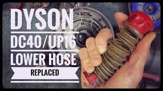 Vacuum Repairman  How to Replace Dyson Lower Hose [upl. by Enomed]