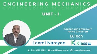 Couple and resultant force of systems in Engineering mechanics  Mechanical Eingineering by KlassPM [upl. by Marcie247]