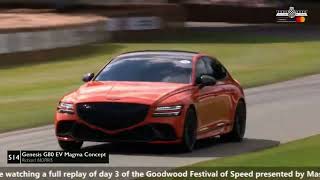 Genesis G80 EV Magma concept in Goodwood Festival of Speed [upl. by Aissatan]