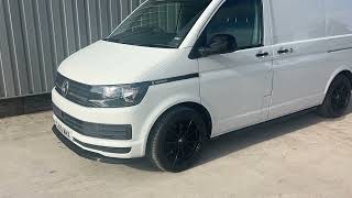 VW TRANSPORTER T6 20 TDi T28 102 SWB Custom Van Manual Eu6 ULEZ Candy White ideal camper £20995 [upl. by Nore371]