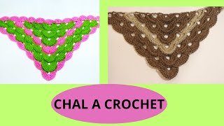 CHAL A CROCHET MUY FÁCIL ¡PASO A PASO♥️☘️ [upl. by Tjon]