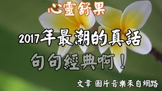 心靈舒果2017年最潮的真話，句句經典啊！ [upl. by Gennie]