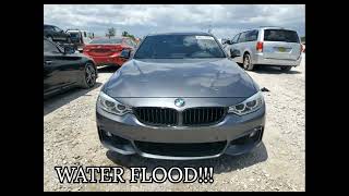 WATER FLOOD WBA4F7C50HG438033 BMW 4 SERIES 2017 online video cutter com [upl. by Salisbarry]