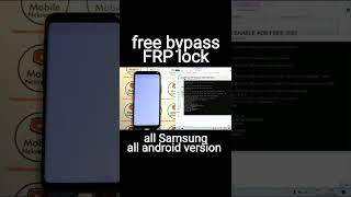 free bypass frp lock all android version on Samsung [upl. by Cassondra904]