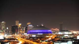 Superdome Skyline Timelapse [upl. by Verdie677]