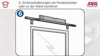 SchrittfürSchrittAnleitung Gardinenschiene aufhängen [upl. by Aika531]