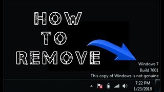 🔥How to remove Windows 7 genuine notification using command promptCMD🔥 [upl. by Laamaj]