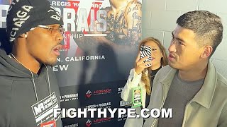 JERMALL CHARLO STEPS TO DMITRY BIVOL amp CALLS HIM OUT TO HIS FACE AGREE TO FIGHT AT 168 [upl. by Gerti]