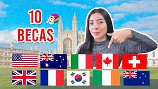 10 BECAS PARA ESTUDIAR EN EL EXTRANJERO si eres latino  Pregrado y posgrado [upl. by Atirihs]