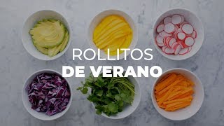 Rollitos de verano con papel de arroz [upl. by Egamlat]