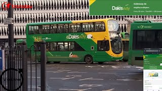 Transdev Keighley Bus Company Dalesway 66 Skipton to Keighley Volvo Wright Gemini 2 B9TL [upl. by Jonas]