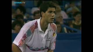 Stefan Edberg vs Pete Sampras  1993 Cincinnati SF Highlights [upl. by Lorou]