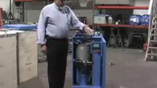 Hydrovane air compressor easy service demo by AIRVAC [upl. by Arabele553]