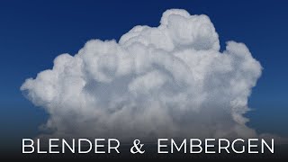 Blender shading test of Embergen clouds the importance of multiple volume bounce scattering [upl. by Laikeze302]