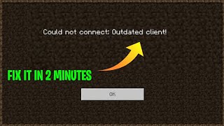 How to Fix OUTDATED CLIENT Error in mcpe  how to fix unable to connect to world minecraft pe [upl. by Dewie]