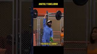 Very bad English 🤨anatoly gym prank [upl. by Jansson615]