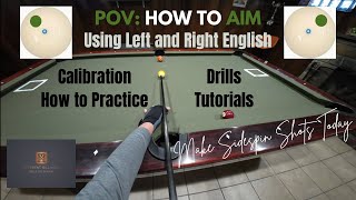 POV How To Aim When Using English Side Spin in Pool and Billiards [upl. by Dorisa501]