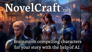 NovelCraft AIpowered fictional character brainstorming tool [upl. by Amikat275]