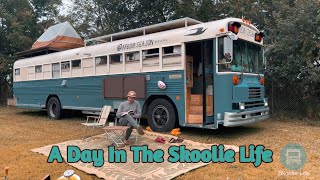 A DAY IN OUR CONVERTED SCHOOL BUS [upl. by Harl]