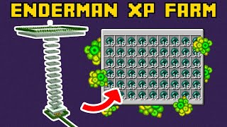 The BEST ENDERMAN XP FARM in Minecraft  Bedrock amp Java Edition Tutorial [upl. by Dichy]