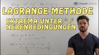 LagrangeMethode Einfach Erklärt  Beispiel [upl. by Shien]