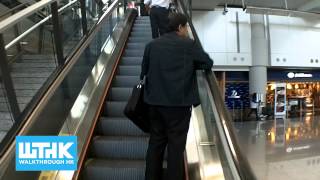 How to walk from GF Bus stops to HK airport departure terminal1  Walkthrough HK [upl. by Ainoet]