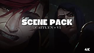 4K SCENE PACK Caitlyn  Vi ARCANE S2 act 1 l GHOX [upl. by Mozza478]